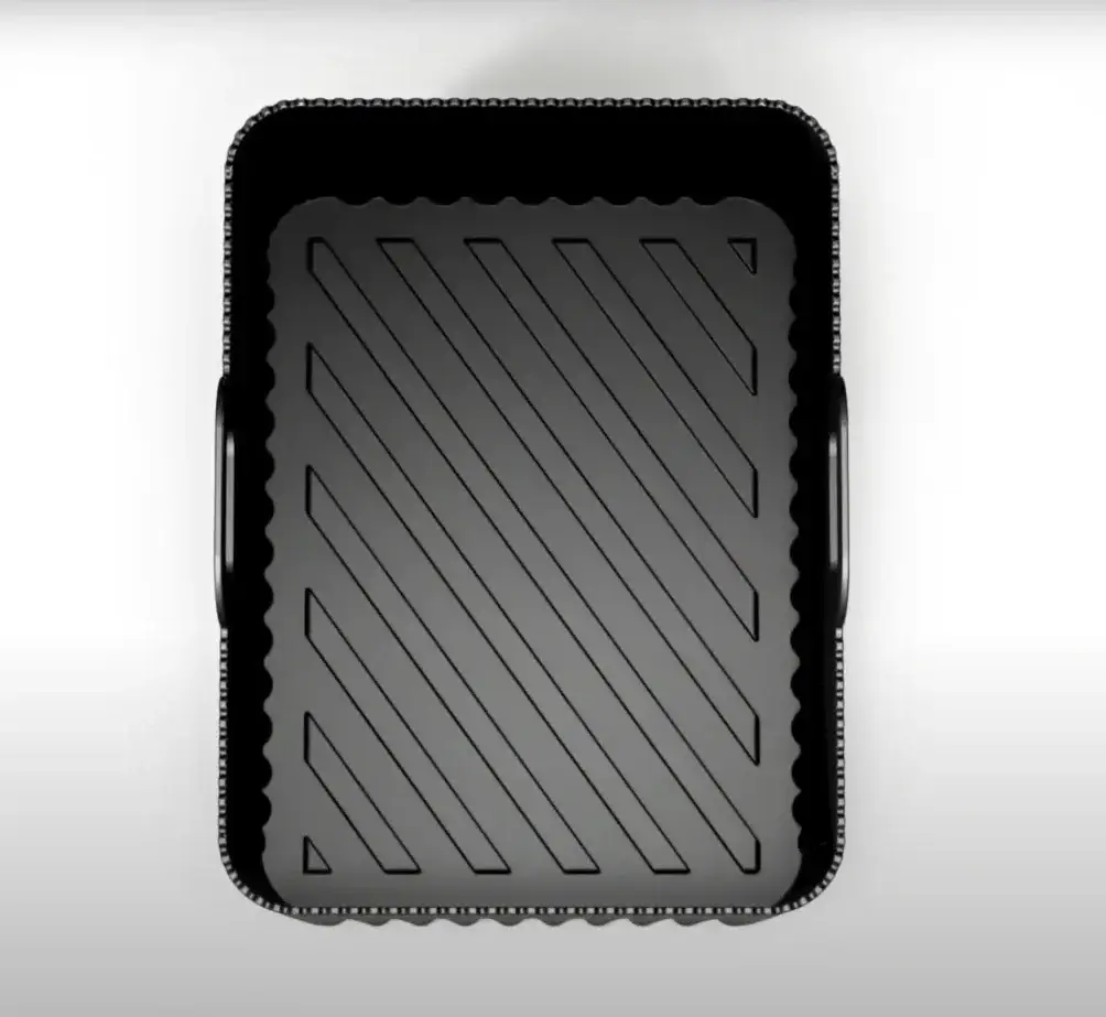Realistic 3D Animation for Square Air Fryer Product